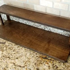 BarProducts.com Counter Caddies™ - Stained Finish - 24" STRAIGHT Shelf - Culinary / Spice Rack KITCHEN, DINING & SERVICE