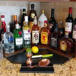BarProducts.com Counter Caddies™ - Stained Finish - Liquor/Wine Bottle Display