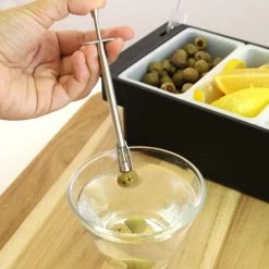 BarProducts.com Super Savers BarConic® Stainless Steel Olive Fork / Garnish Picker