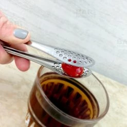 BarProducts.com Strainer Tongs - Stainless Steel - 5 Inch BAR TOOLS