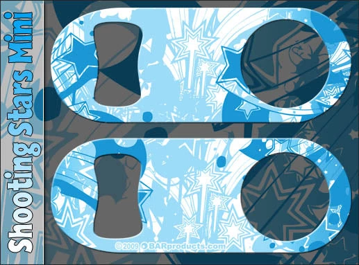 stars-blue-mini-opener.jpg BarProducts.com Mini Speed Bottle Opener / Bar Key - Shooting Stars - Color Options BAR TOOLS