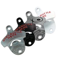BarProducts.com Cast Iron Stationary Wall Bottle Openers Bartending Bottle Openers