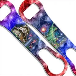 BarProducts.com V-Rod® Bottle Opener / Pour Spout Remover - Colorful Statue Of Liberty Bartending Bottle Openers