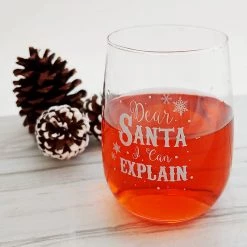 BarProducts.com BAR SUPPLIES Dear Santa Stemless Wine Glass