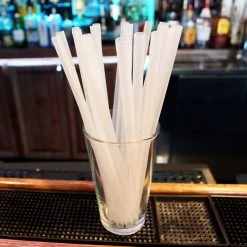 BarProducts.com BarConic® Reusable Polypropylene Straws - 50 Pack Clear 250mm