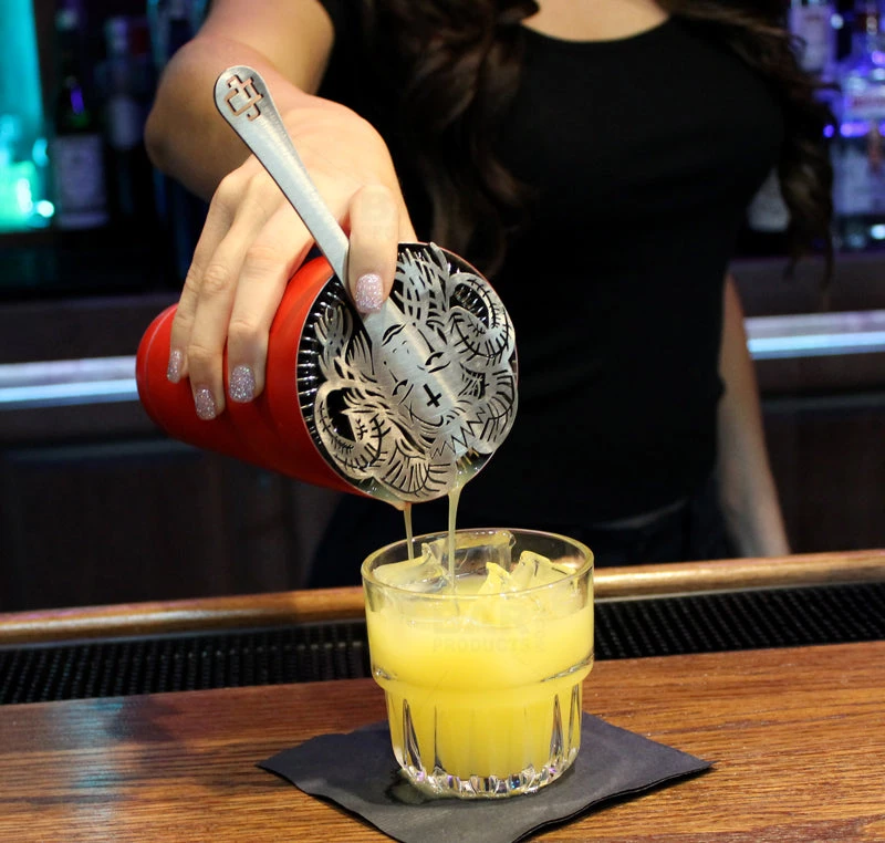 str-helen-bar-strainer-helen-close-use-bpc.jpg BarProducts.com BAR TOOLS Cocktail Designs Strainer - Helen