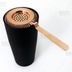 BarProducts.com Master Mixology BarConic® Long Ridged Handle No Prong Strainer - Copper