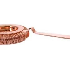 BarProducts.com Master Mixology BarConic® Long Ridged Handle No Prong Strainer - Copper