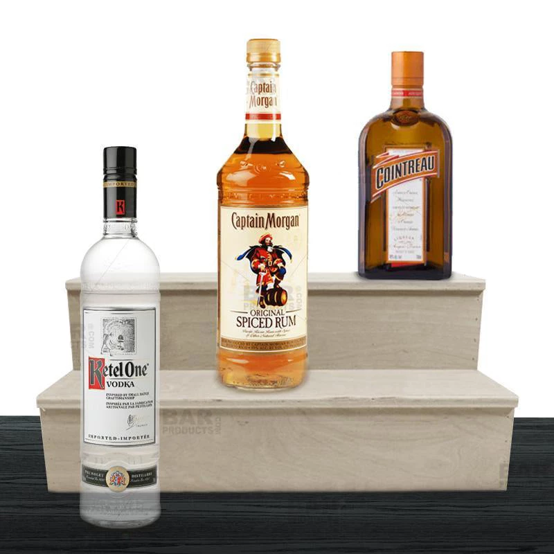 straights-liquor-bottle-display-shelves-2-tier-natural-bpc-800_1_2_e5c23ed4-fa2e-4373-bc9e-a8dd06da7e0d.jpg BarProducts.com BAR DECOR Wooden Liquor Shelves - 2 Tier - NATURAL