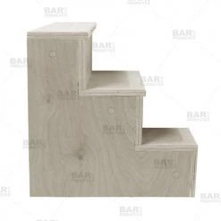 BarProducts.com BAR DECOR Wooden Liquor Shelves - 3 Tier - NATURAL