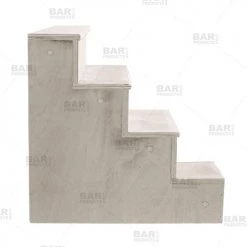 BarProducts.com Wooden Liquor Shelves - 4 Tier - NATURAL