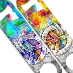 BarProducts.com Bartending Bottle Openers StrainBlade® Opener - Hippie Colorful Peace