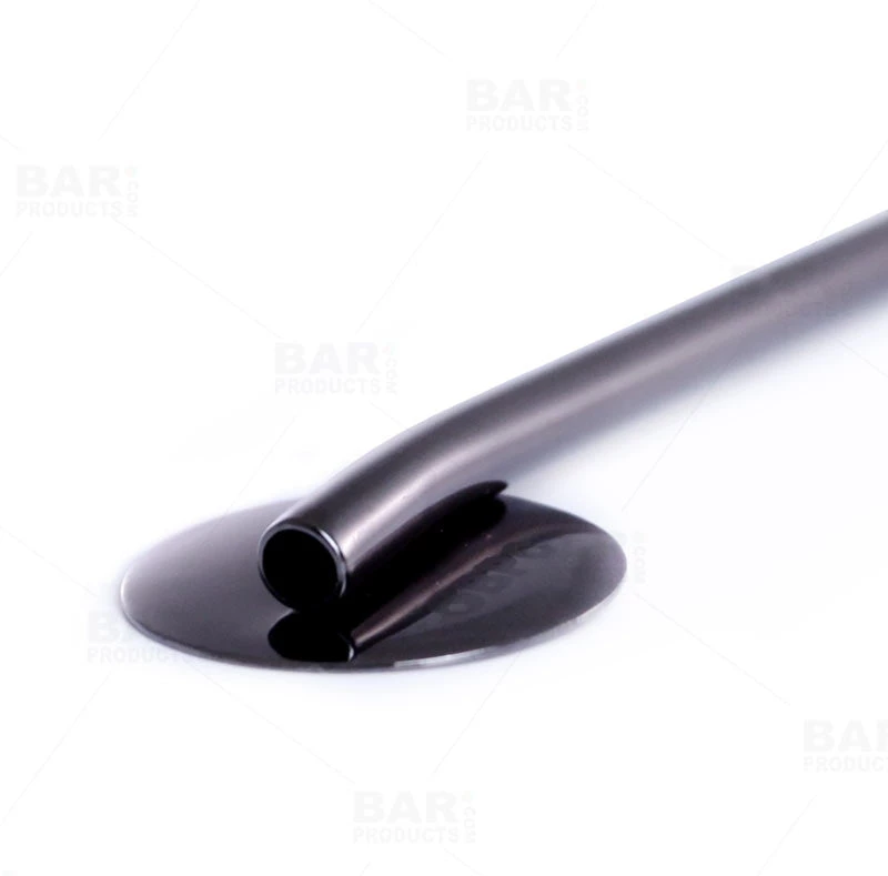 straw-sp-gm-gun-metal-plated-straw-close-bpc.jpg BarProducts.com Olea™ Straw Spoon - Gunmetal Plated Master Mixology