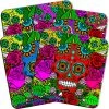 BarProducts.com Cork Bottom Coasters - Sugar Skulls Series - 4" BAR SUPPLIES