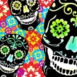 BarProducts.com Kolorcoat™ Flair Bottle - Sugar Skulls Design - 750ml