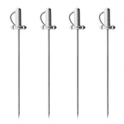 BarProducts.com Master Mixology BarConic® Sword Cocktail Picks - 4 Pack