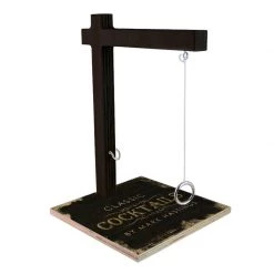 BarProducts.com Customizable Tabletop Ring Toss Game - Classic Cocktails