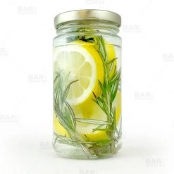 BarProducts.com Tall Craft Bartending Jar W/ Gold Lid - Clear 12 Oz