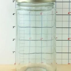 BarProducts.com Tall Craft Bartending Jar W/ Gold Lid - Clear 12 Oz