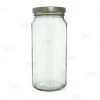 BarProducts.com Craft Bottles And Jars Tall Craft Bartending Jar W/ Gold Lid - Clear 16 Oz