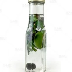 BarProducts.com Tall Hexagon Craft Bartending Jar W/ Gold Lid - Clear 8.5 Oz / 250ml