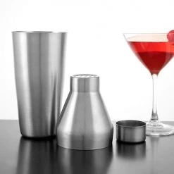 BarProducts.com BAR TOOLS 3-Piece Cocktail Shaker - Tapered - 28 Ounce