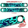 BarProducts.com Kolorcoat™ 11" Long COLOSSAL™ Speed Bottle Opener – Flames – Teal Bartending Bottle Openers 1 BarProducts.com Kolorcoat™ 11" Long COLOSSAL™ Speed Bottle Opener – Flames – Teal Bartending Bottle Openers