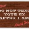 BarProducts.com Text Your Ex Kolorcoat™ Metal Bar Sign Bar Signs