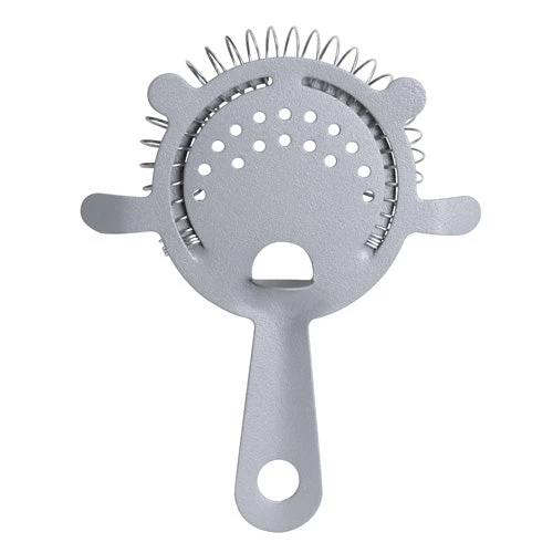textured-grey-cocktail-straine-br.jpg BarProducts.com BAR TOOLS “Textured Shadow Gray” 4-Prong Cocktail Strainer