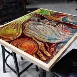 BarProducts.com Featured Artists The Wizard 24" X 30" Wooden Table Top - Two Types Available