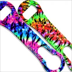BarProducts.com Kolorcoat™ V-Rod® Bottle Opener - Tie Dye Bartending Bottle Openers