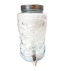 BarProducts.com BarConic® Glass Tiki Beverage Dispenser With Tap - 1.6 Gallons