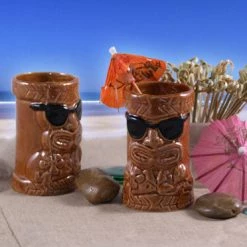 BarProducts.com BarConic® Tiki Drinkware - Ceramic Miniman - 4.5 Ounce