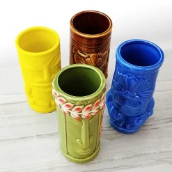 BarProducts.com Tiki Mugs Drinkware Package 5 - Set Of 4 Home Bar & Gift Packages
