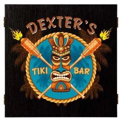 BarProducts.com HOME BAR & GIFTS Customizable Tiki Bar Dart Board Cabinet