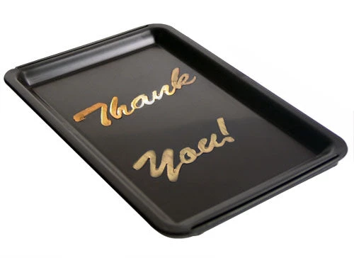 tip-tray-thank-you.jpg BarProducts.com Check And Tip Tray - Plastic With Imprint Options KITCHEN, DINING & SERVICE