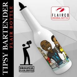 BarProducts.com BAR TOOLS Kolorcoat™ Flair Bottle - Tipsy Bartender - 750ml