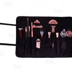BarProducts.com Olea™ Barware Tool Roll - Black Master Mixology