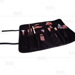 BarProducts.com Olea™ Barware Tool Roll - Black Master Mixology