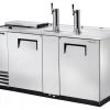 BarProducts.com BAR EQUIPMENT True® Dual Solid Swing Door, Club Top, Stainless Steel Direct Draw Beer Dispenser For 3 Barrels
