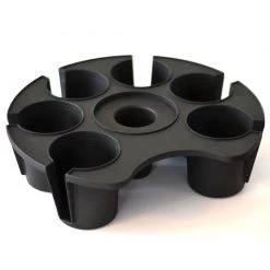 BarProducts.com Stackable Tray Valet - Black