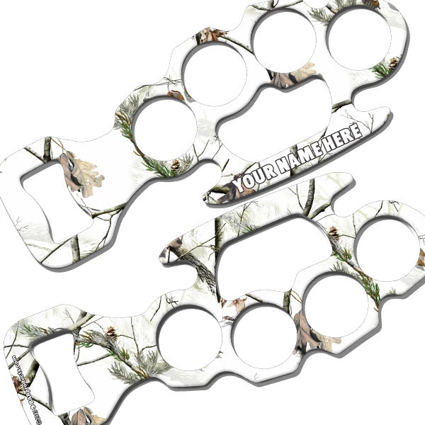 tree-camo-add-your-name-knuckle-buster-white.jpg BarProducts.com BAR TOOLS ADD YOUR NAME Knuckle Buster Bottle Opener - Camo