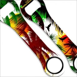 BarProducts.com Kolorcoat™ Dog Bone Bottle Opener - Cool Tropics