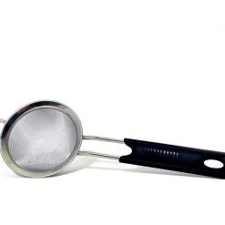 BarProducts.com Fine Mesh Strainer With Rim Rest And Comfort Grip - 4 Inch BAR TOOLS