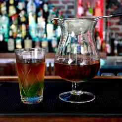 BarProducts.com Fine Mesh Strainer With Rim Rest And Comfort Grip - 4 Inch BAR TOOLS