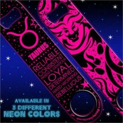 BarProducts.com Kolorcoat™ NEON Zodiac Speed Bottle Opener - TAURUS 4 BarProducts.com Kolorcoat™ NEON Zodiac Speed Bottle Opener - TAURUS