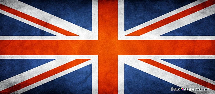 uk-flair-bottle.jpg BarProducts.com BAR TOOLS Kolorcoat™ Flair Bottle - United Kingdom Flag Design - 750ml