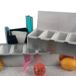 BarProducts.com Condiment Holder / Fruit Tray - Stainless Steel - Size Options Super Savers