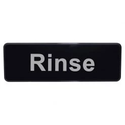 BarProducts.com "Rinse" Sign - 9" X 3" Cleaning / Hospitality Supplies