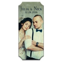 BarProducts.com UPLOAD YOUR PHOTO - Personalized Wood Plaque Sign - 5.5" X 11" BAR DECOR